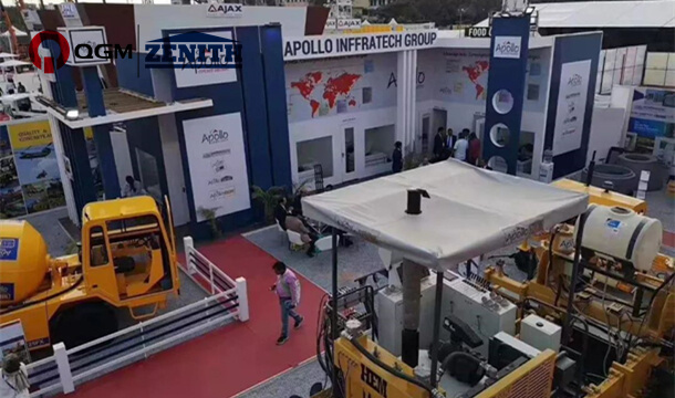 QGM Block Machinery auf der EXCON 2019, Indien