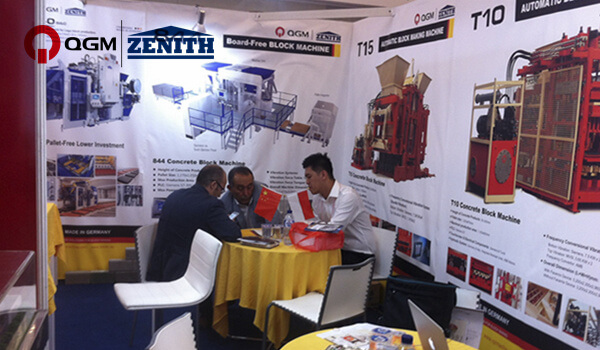 QGM ZENITH Blockmaschine auf der 14. Internationalen Baustoffmesse in Indonesien